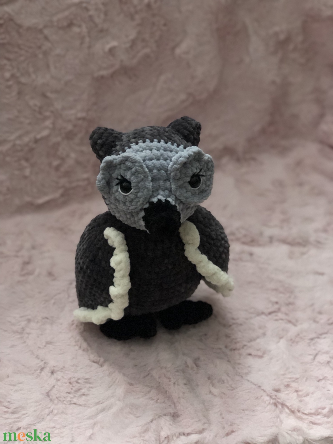 Horgolt bagoly - játék & sport - plüssállat & játékfigura - bagoly - Meska.hu