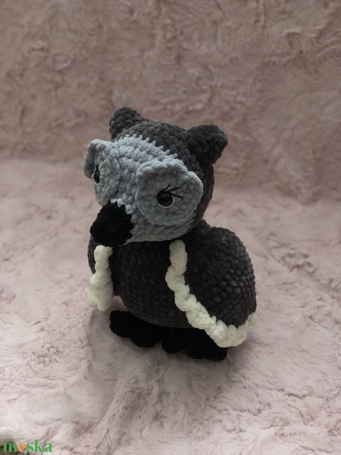 Horgolt bagoly - játék & sport - plüssállat & játékfigura - bagoly - Meska.hu