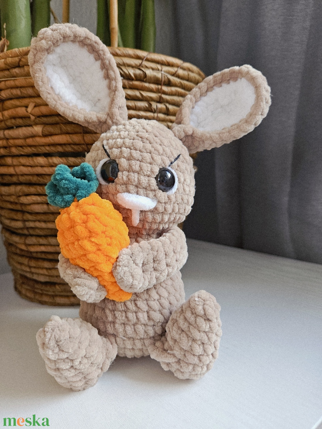 Puha Horgolt Morcos Nyuszi Répával - játék & sport - plüssállat & játékfigura - nyuszi - Meska.hu