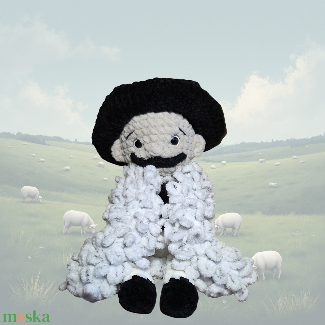Magyar juhász subával � kézzel készült, egyedi horgolt figura - játék & sport - plüssállat & játékfigura - más figura - Meska.hu