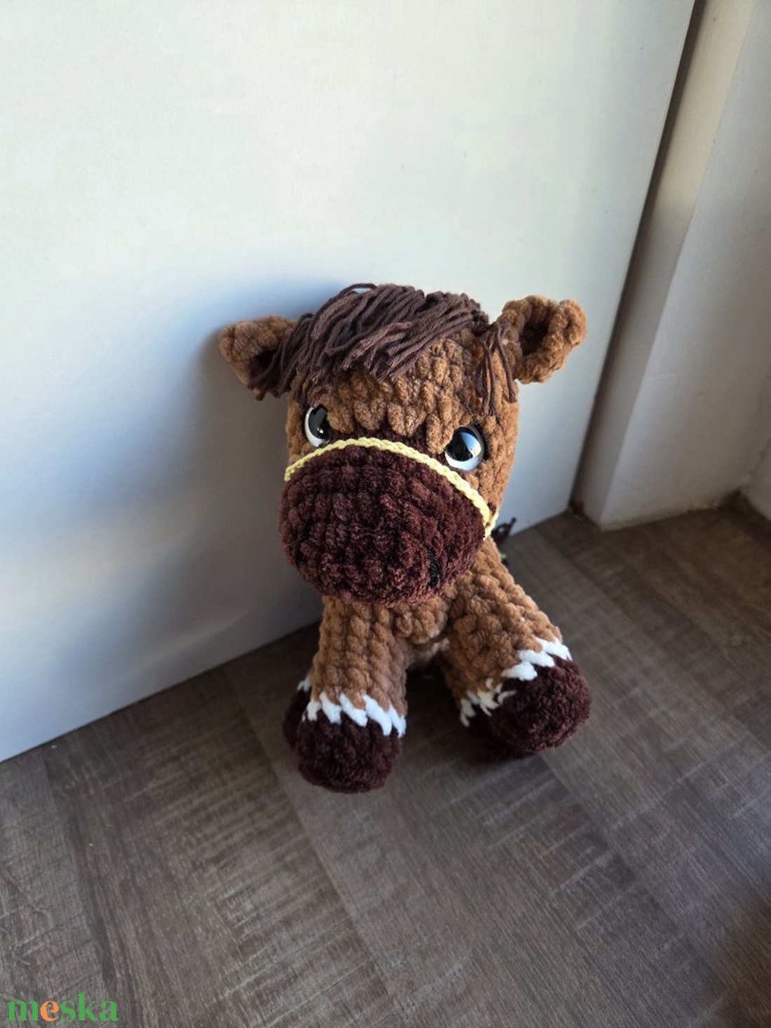 Pihe puha horgolt ló - játék & sport - plüssállat & játékfigura - ló - Meska.hu