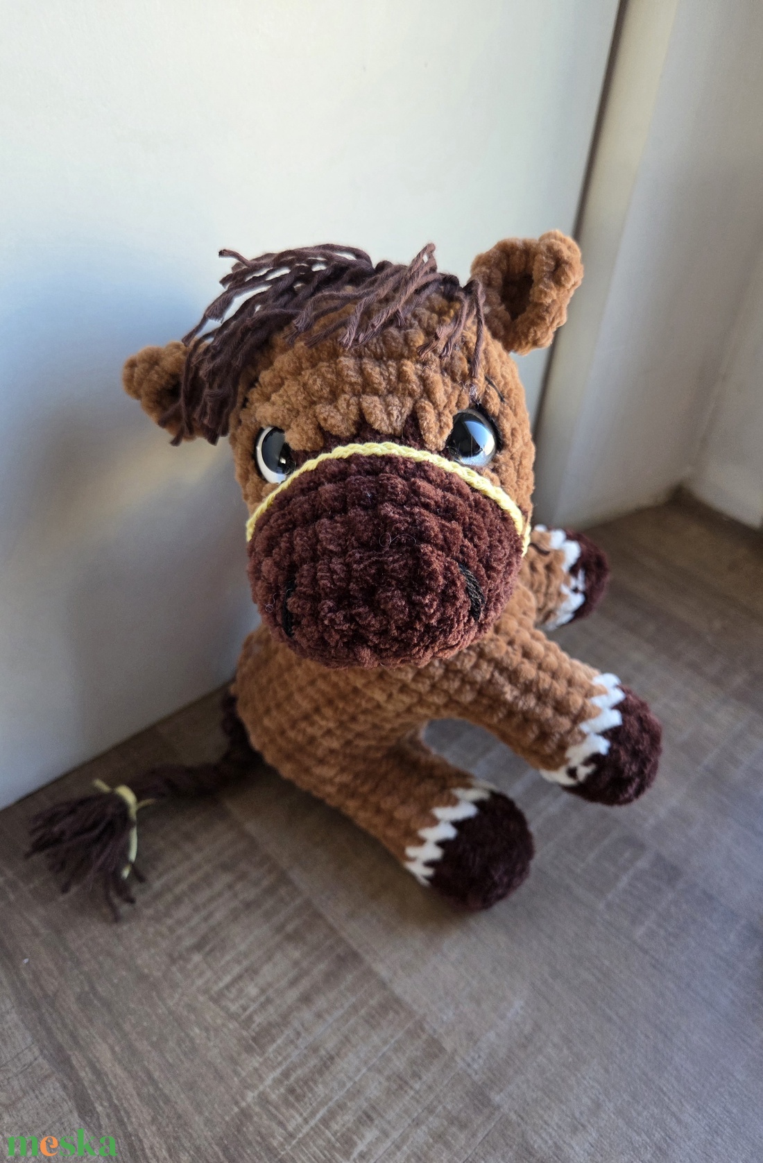 Pihe puha horgolt ló - játék & sport - plüssállat & játékfigura - ló - Meska.hu