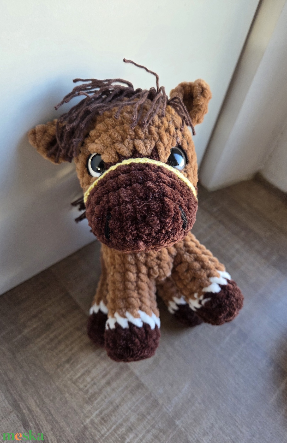 Pihe puha horgolt ló - játék & sport - plüssállat & játékfigura - ló - Meska.hu