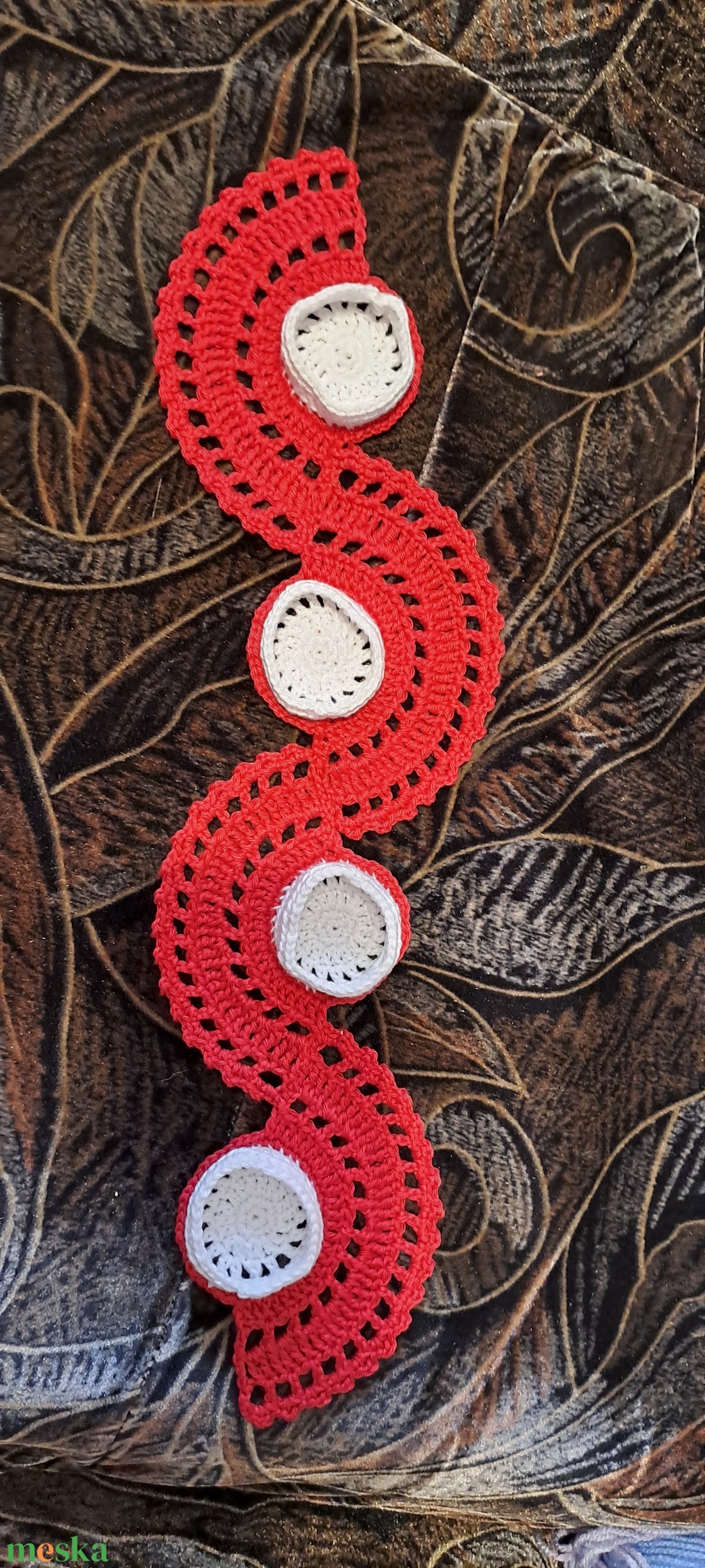 Horgolt adventi mécsestartó - karácsony - adventi díszek - adventi gyertyadíszek és koszorúdíszek - Meska.hu