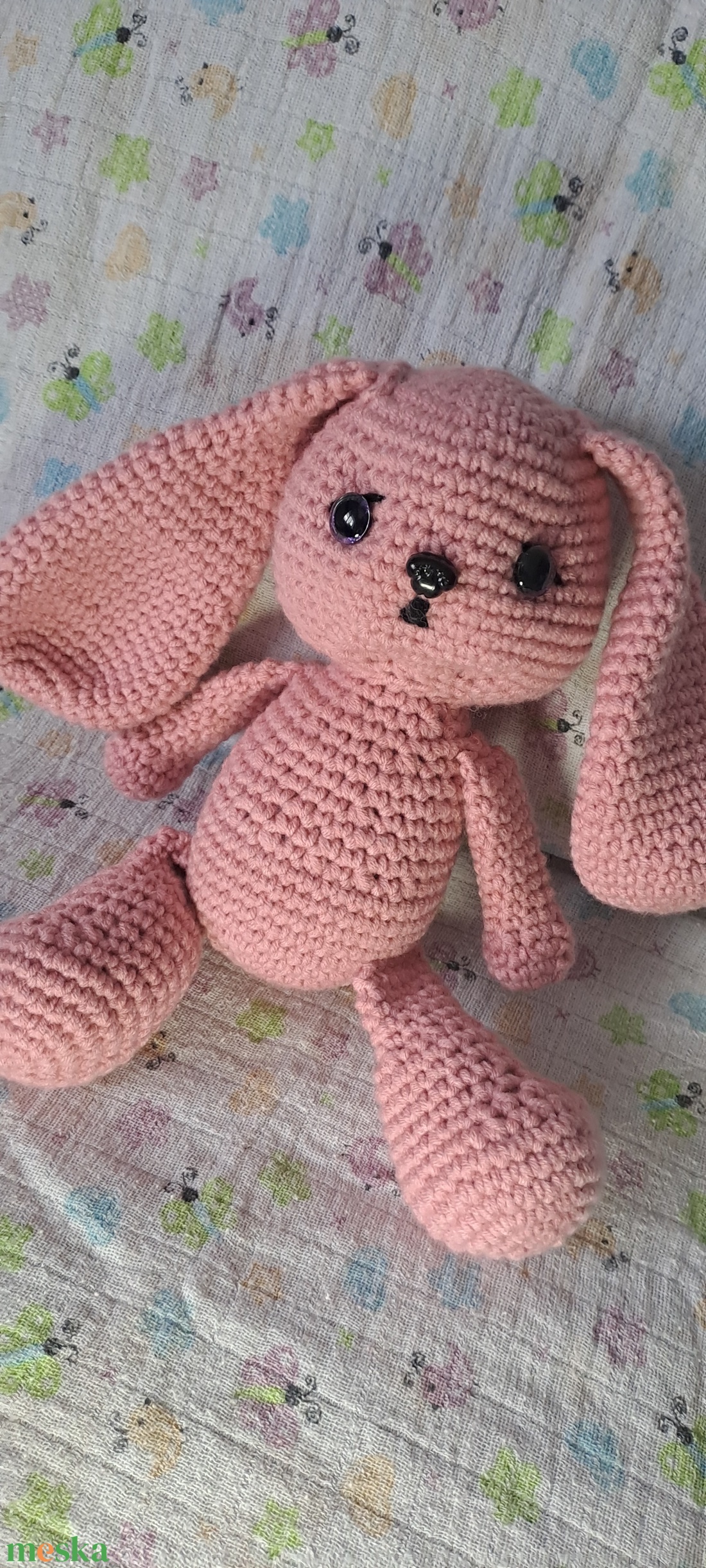 Horgolt nyuszi - játék & sport - plüssállat & játékfigura - nyuszi - Meska.hu