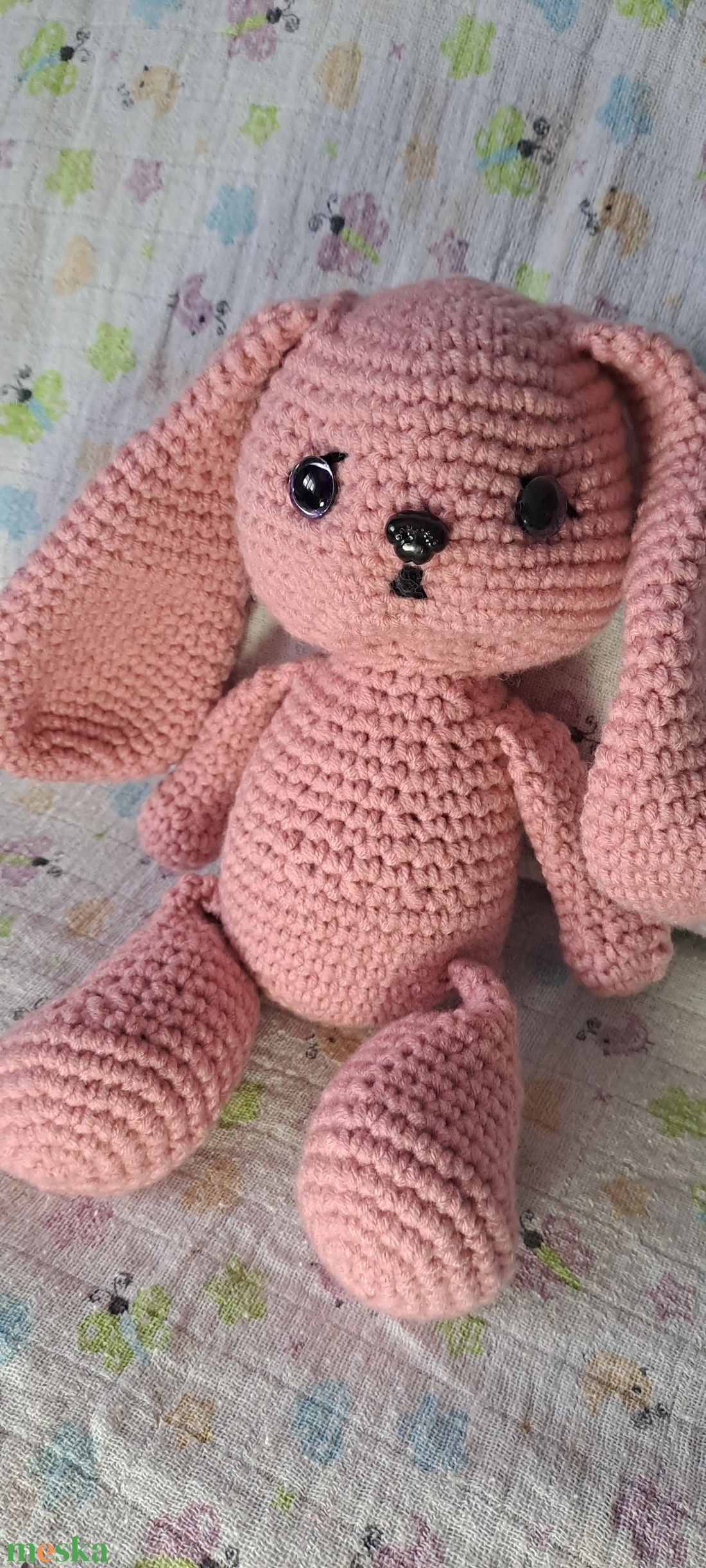 Horgolt nyuszi - játék & sport - plüssállat & játékfigura - nyuszi - Meska.hu