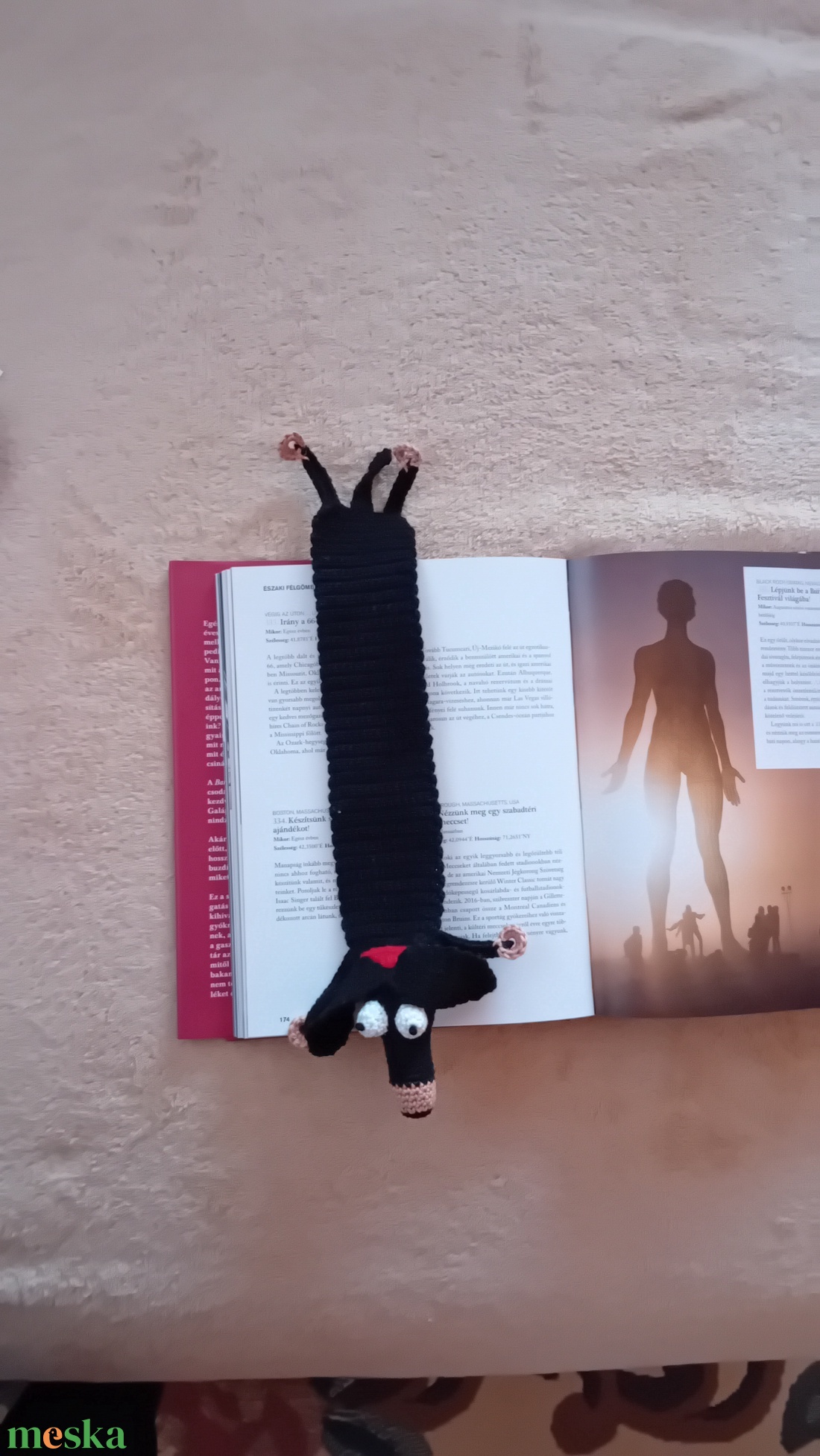 Tacskó könyvjelző  - könyv & zene - könyvjelző - Meska.hu