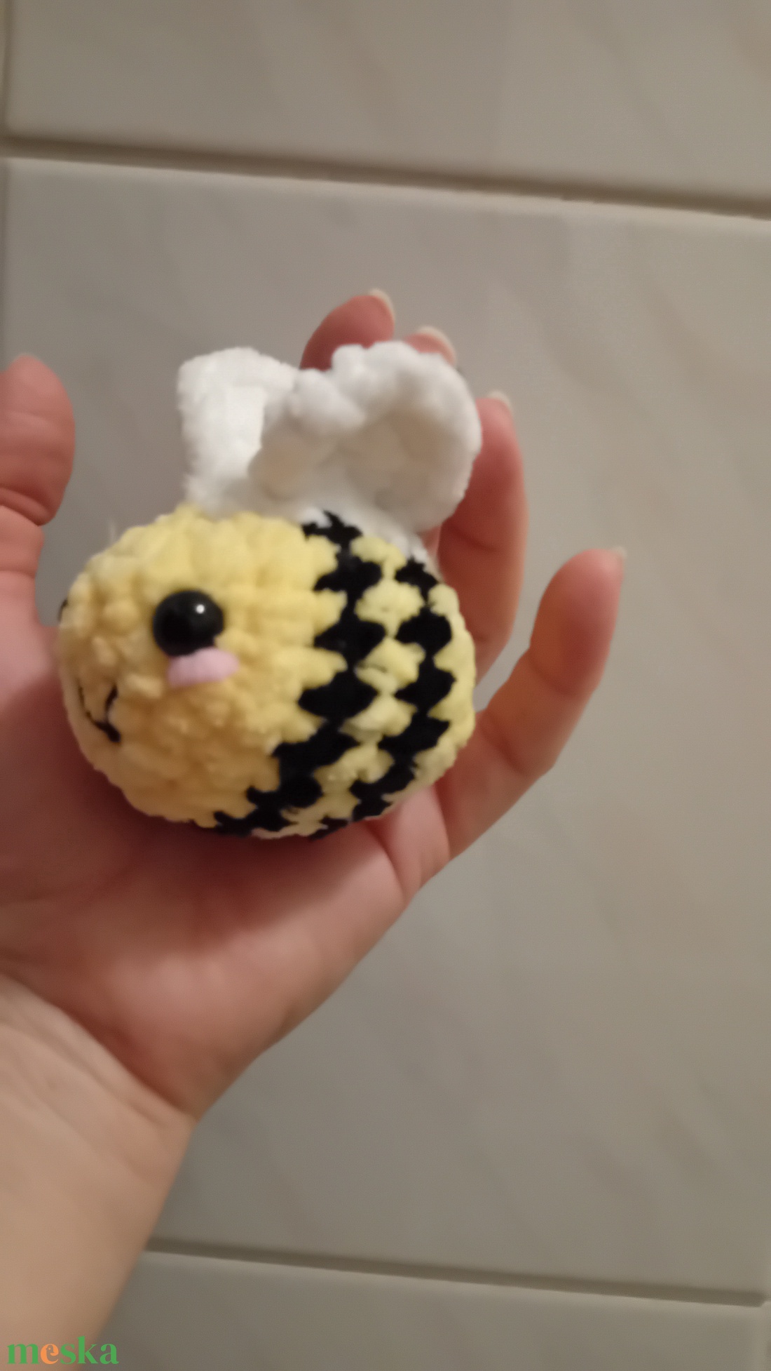 Mini méhecske - táska & tok - kulcstartó & táskadísz - kulcstartó - Meska.hu