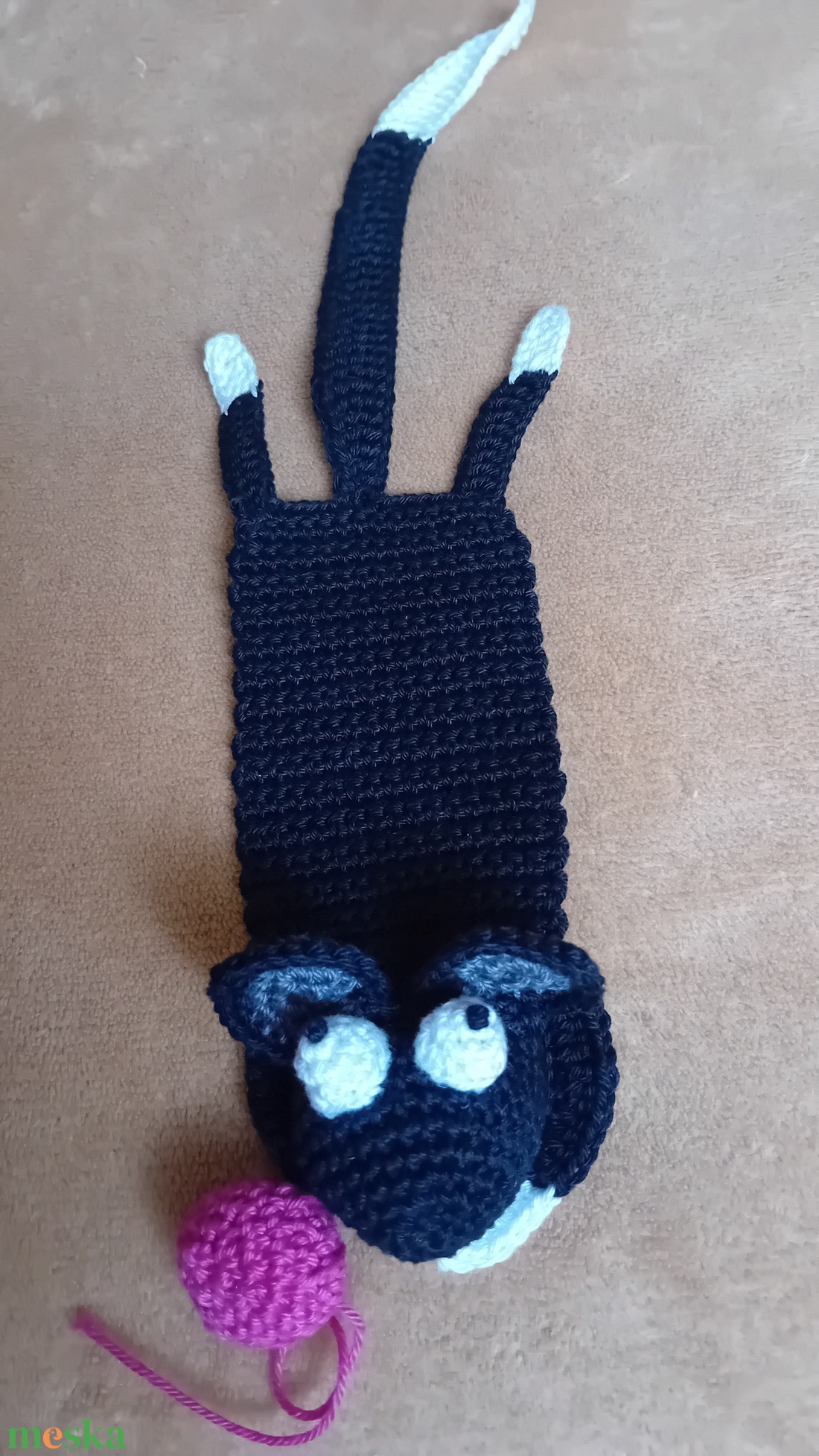 Fekete cica könyvjelző - könyv & zene - könyvjelző - Meska.hu