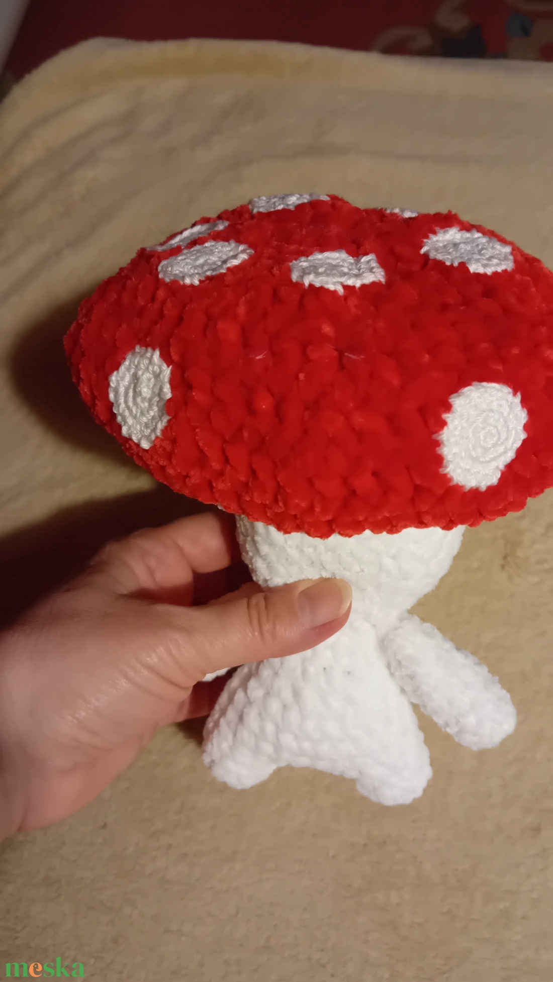 Piros kalapos gomba - játék & sport - plüssállat & játékfigura - más figura - Meska.hu