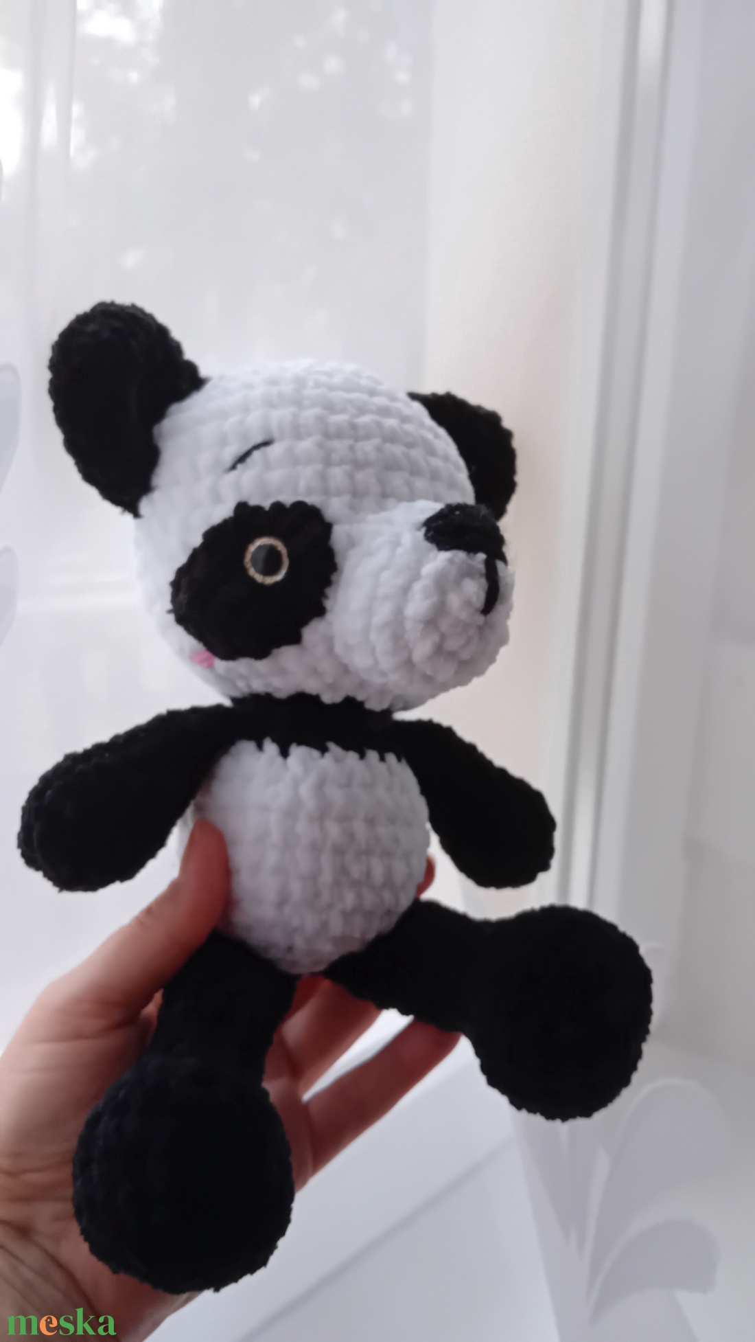 Panda maci - játék & sport - plüssállat & játékfigura - maci - Meska.hu