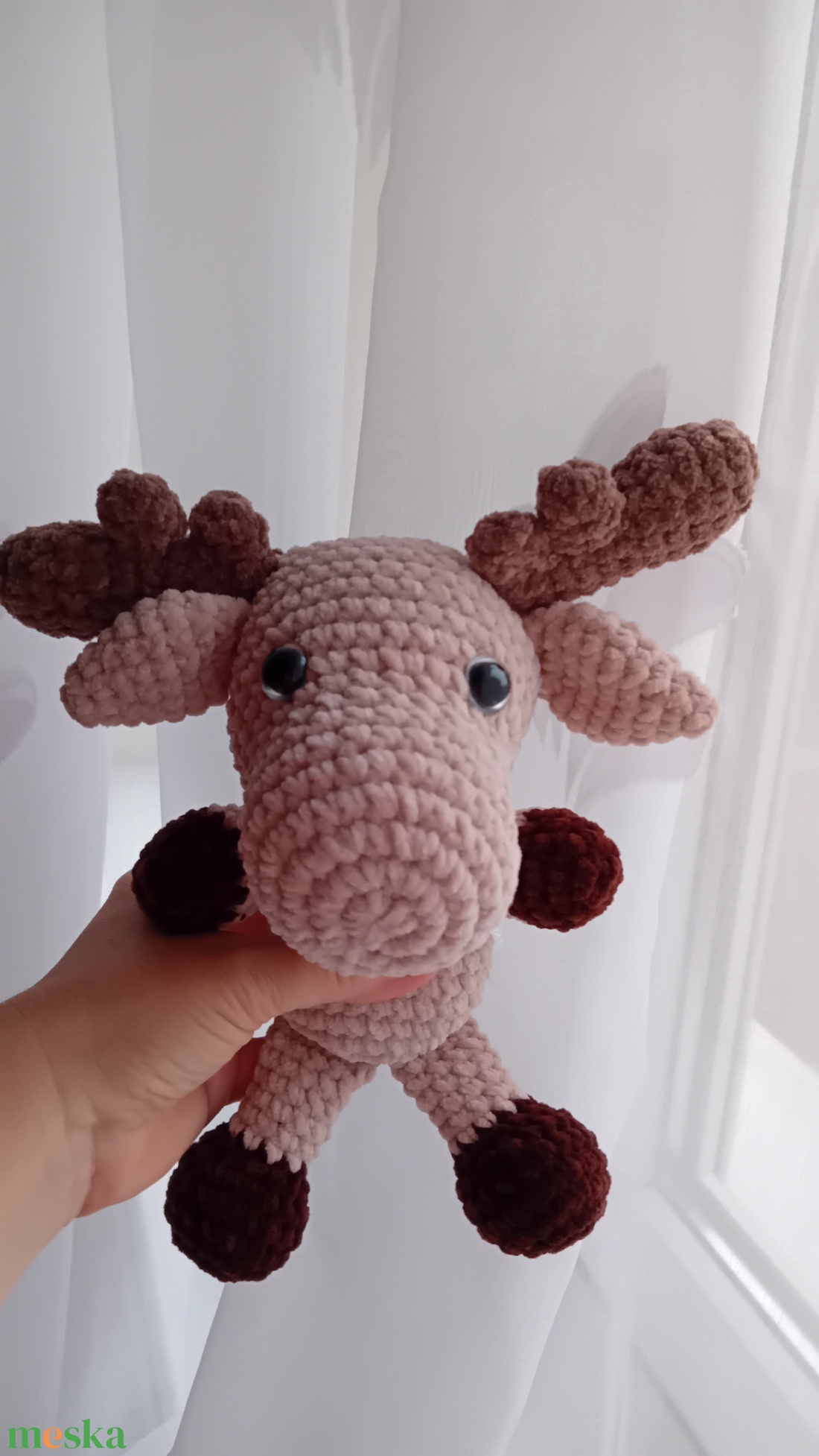 Plüss rénszarvas  - játék & sport - plüssállat & játékfigura - őzike, szarvas - Meska.hu