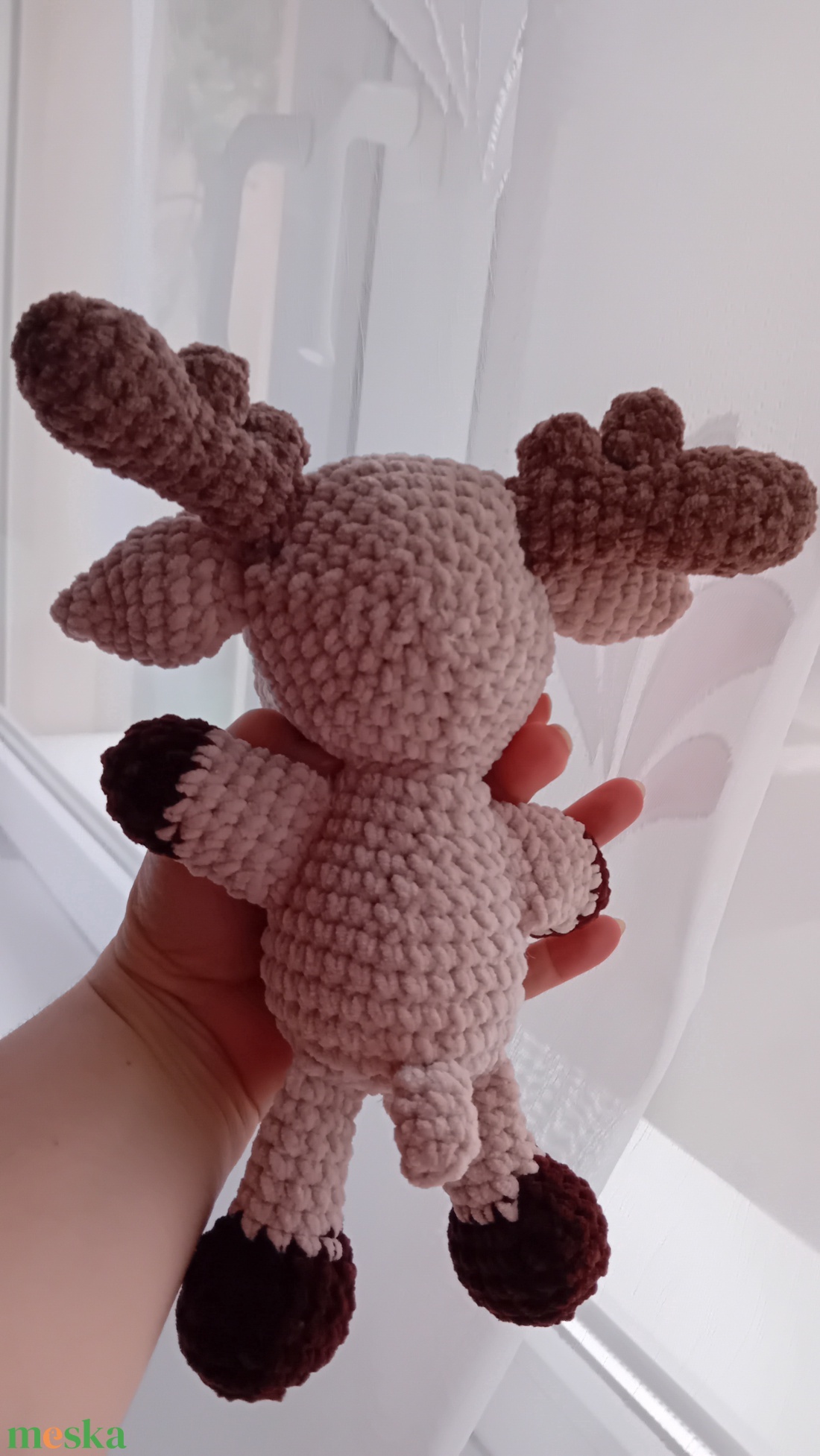 Plüss rénszarvas  - játék & sport - plüssállat & játékfigura - őzike, szarvas - Meska.hu