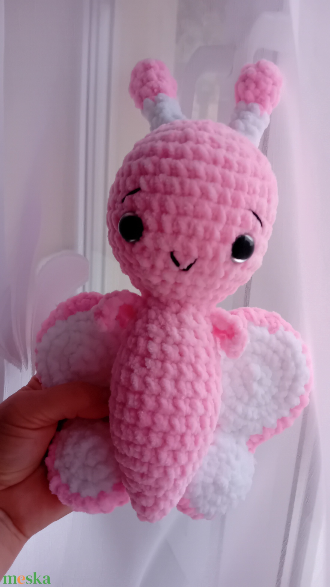 Rózsaszín pillangó - játék & sport - plüssállat & játékfigura - pillangó - Meska.hu