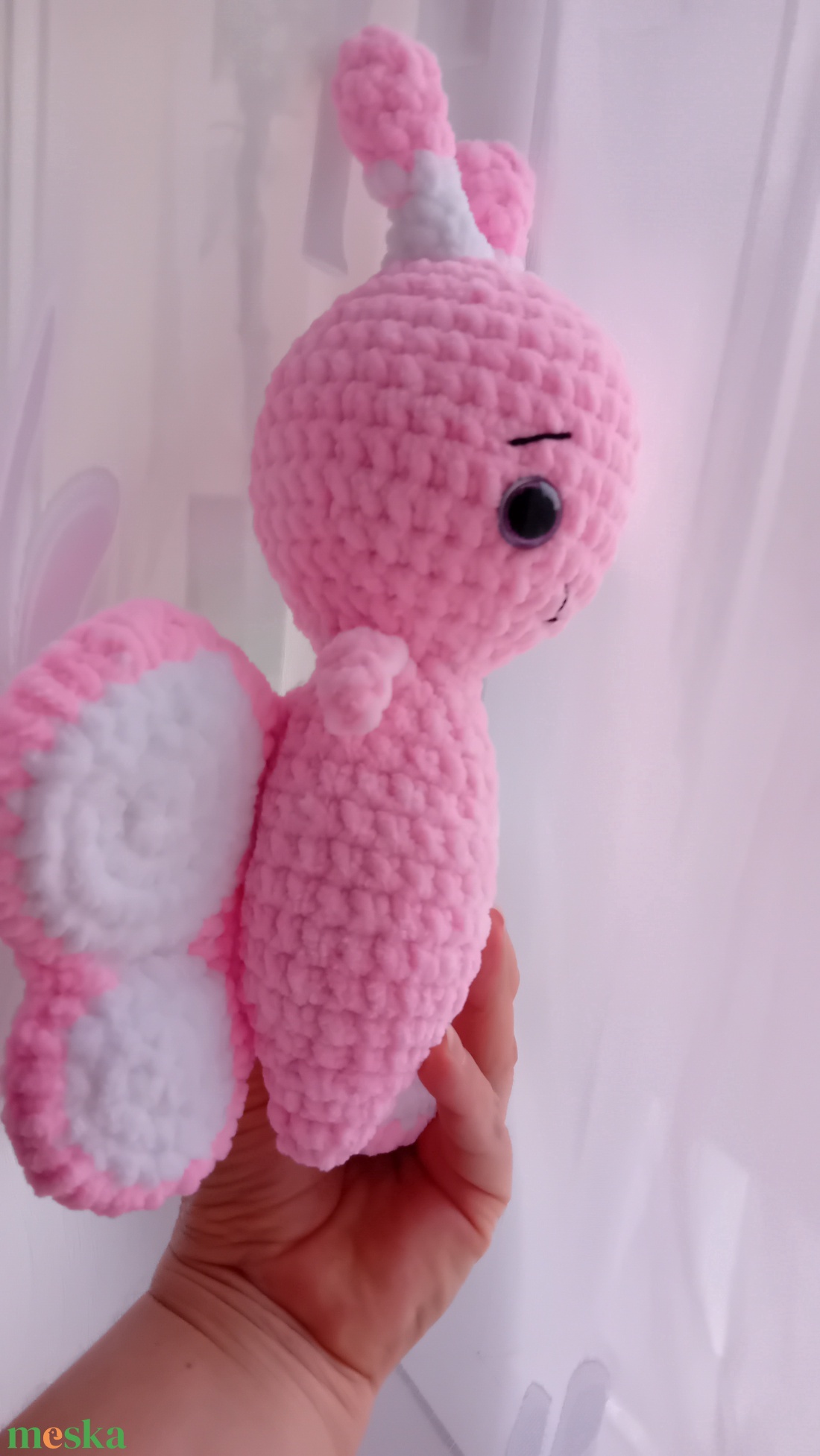 Rózsaszín pillangó - játék & sport - plüssállat & játékfigura - pillangó - Meska.hu