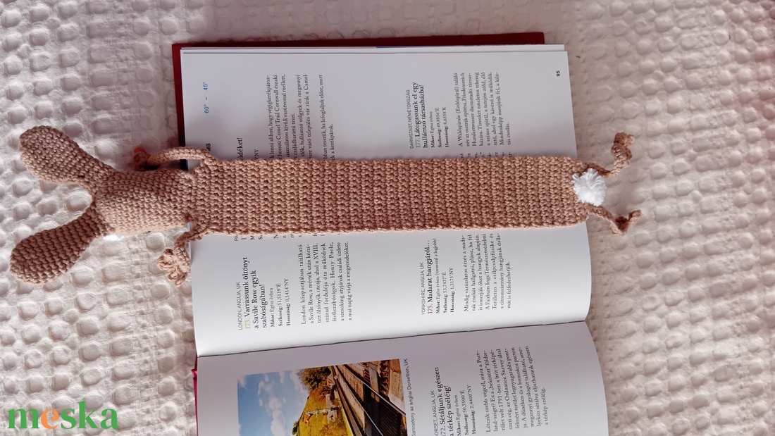 Nyuszi könyvjelző - könyv & zene - könyvjelző - Meska.hu