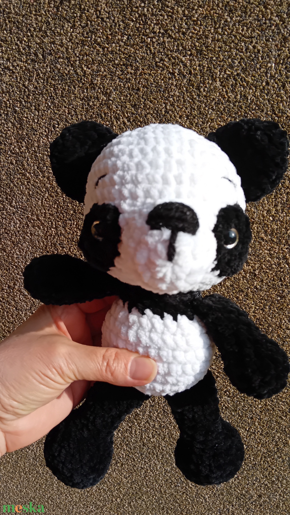 Panda maci - játék & sport - plüssállat & játékfigura - maci - Meska.hu