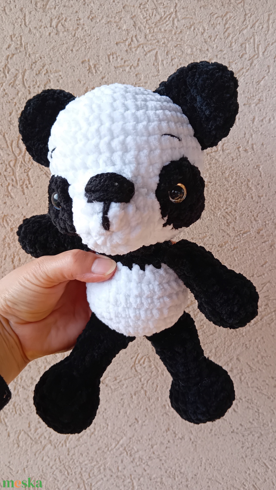 Panda maci - játék & sport - plüssállat & játékfigura - maci - Meska.hu