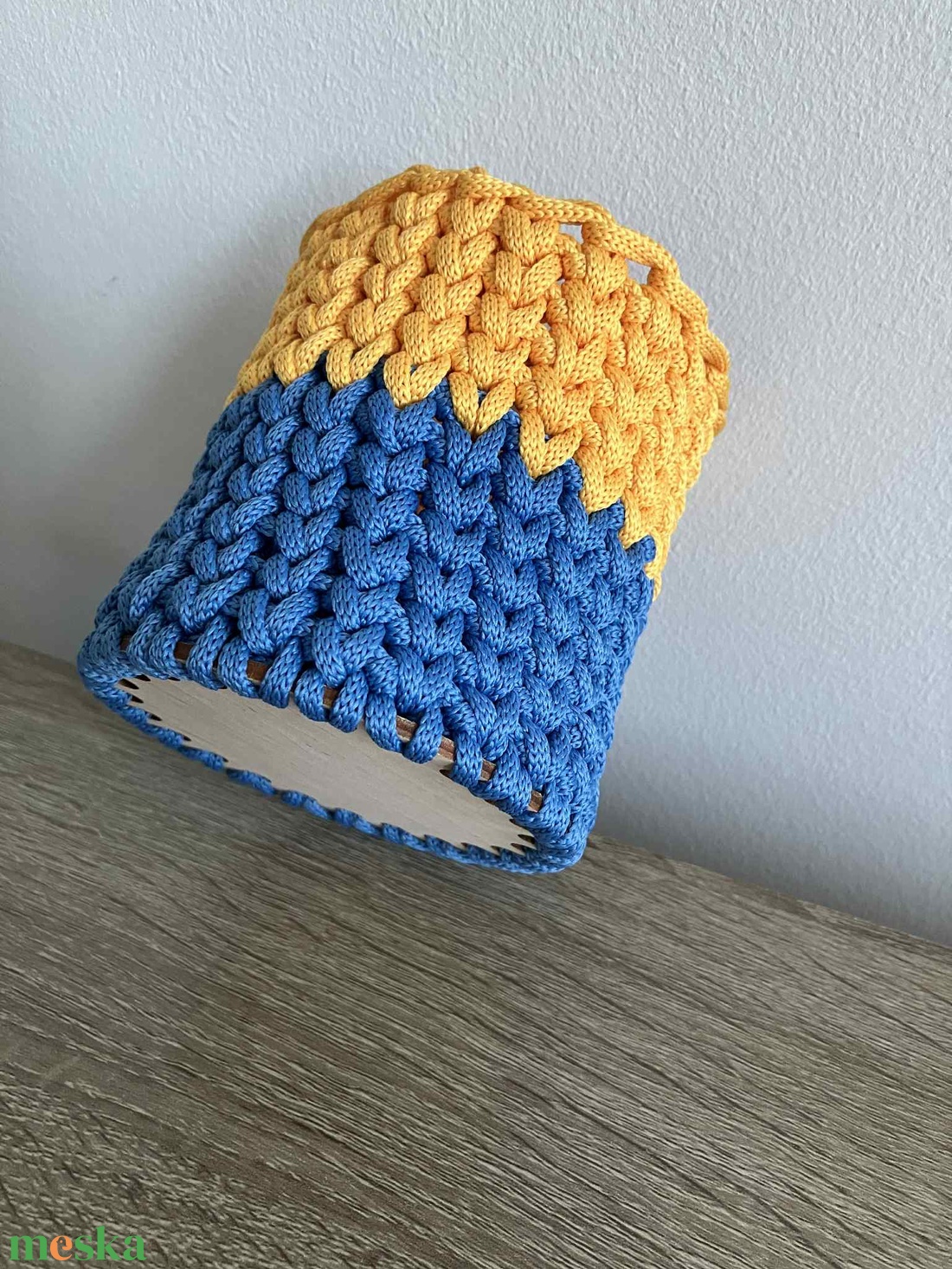 Horgolt ceruzatartó (kék-sárga) - otthon & életmód - papír, írószer - tolltartó & ceruzatekercs - Meska.hu Horgolt ceruzatartó (kék-sárga) - otthon & életmód - papír, írószer - tolltartó & ceruzatekercs - Meska.hu