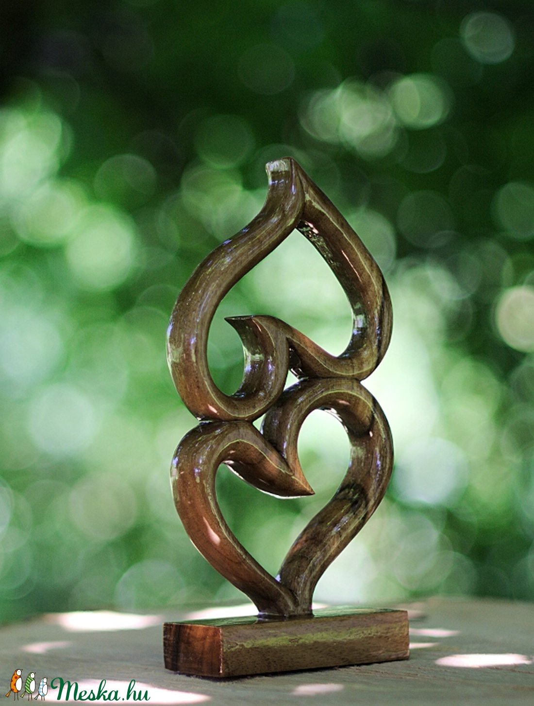 Szívek  szobrocska  - művészet - Meska.hu
