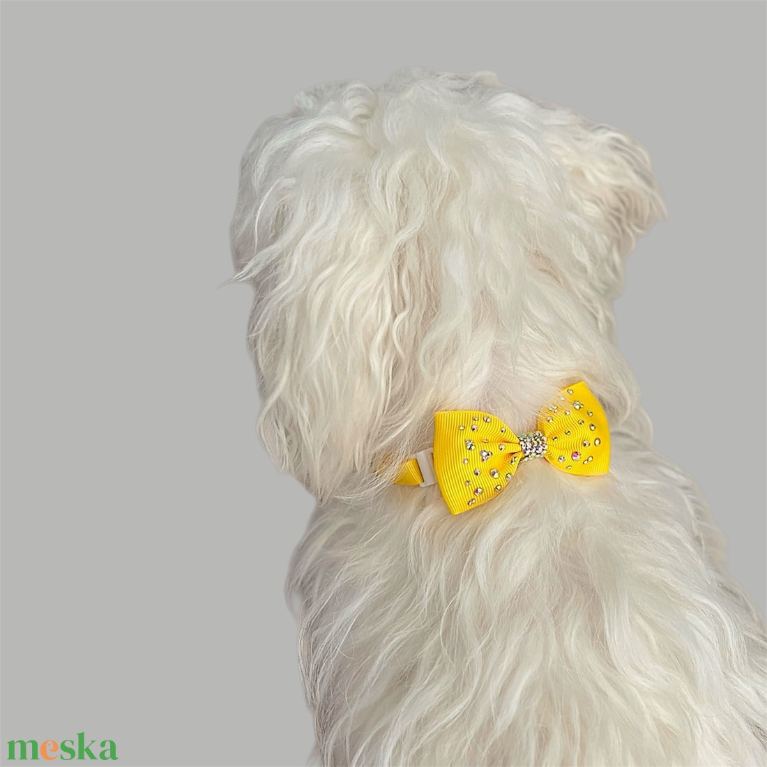 Strasszköves kisállat masnis dísznyakörv - DANDELION - otthon & életmód - kisállatoknak - kutyáknak - kutya ékszerek, masnik - Meska.hu Strasszköves kisállat masnis dísznyakörv - DANDELION - otthon & életmód - kisállatoknak - kutyáknak - kutya ékszerek, masnik - Meska.hu