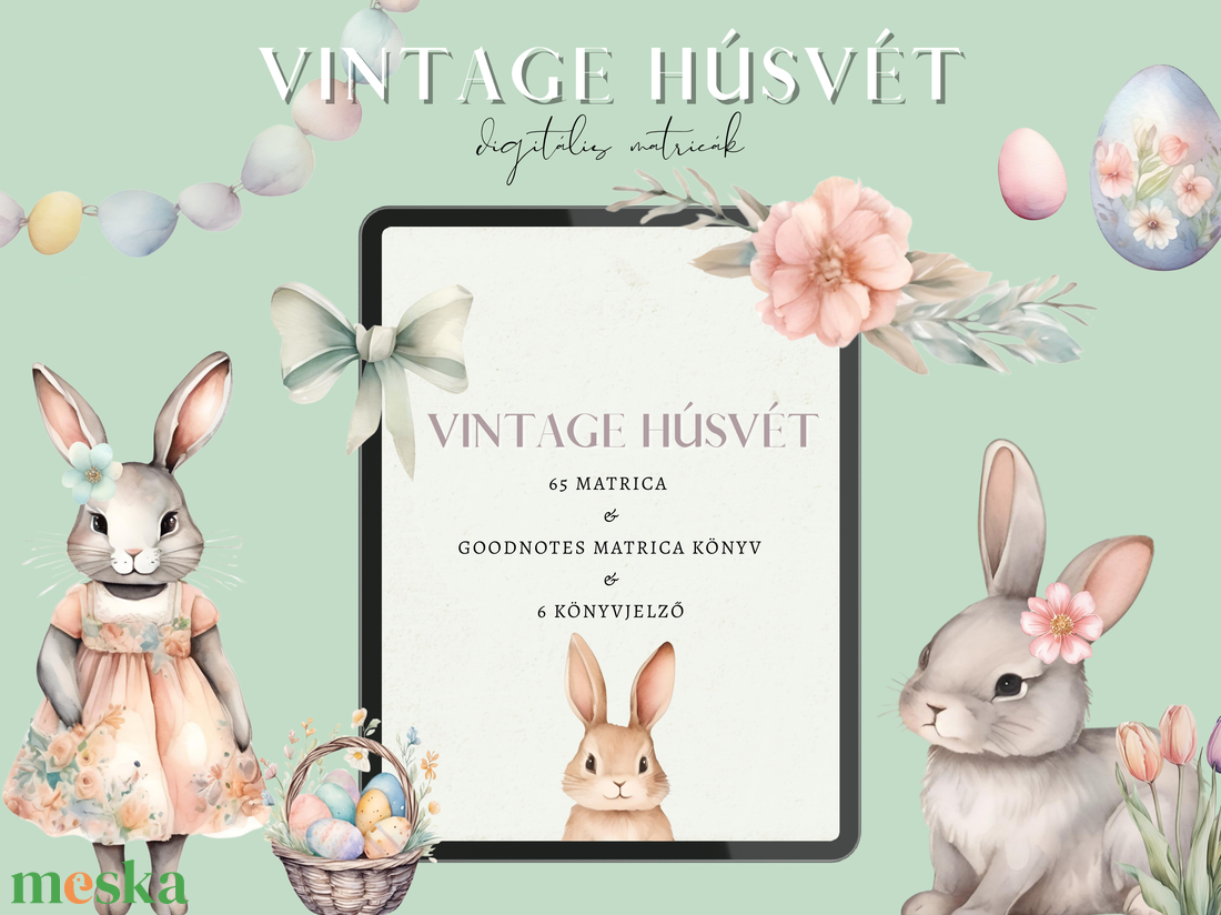 Pasztell Vintage Húsvéti matrica szett - Digitális termék - Azonnali letöltés - Ajándék könyvjelzők - otthon & életmód - papír, írószer - matrica, matrica csomag - Meska.hu Pasztell Vintage Húsvéti matrica szett - Digitális termék - Azonnali letöltés - Ajándék könyvjelzők - otthon & életmód - papír, írószer - matrica, matrica csomag - Meska.hu