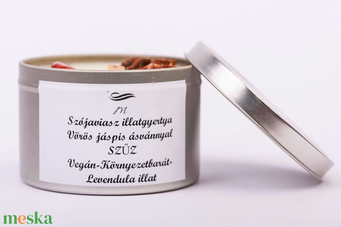 Szójaviasz ásványgyertya a Szűz jegyében - otthon & életmód - gyertya, illat, aroma - gyertya - Meska.hu