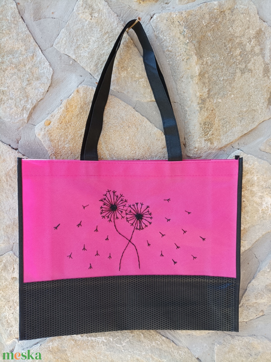 Kzzel hîmzett bevsárlótáska - táska & tok - bevásárlás & shopper táska - shopper, textiltáska, szatyor - Meska.hu