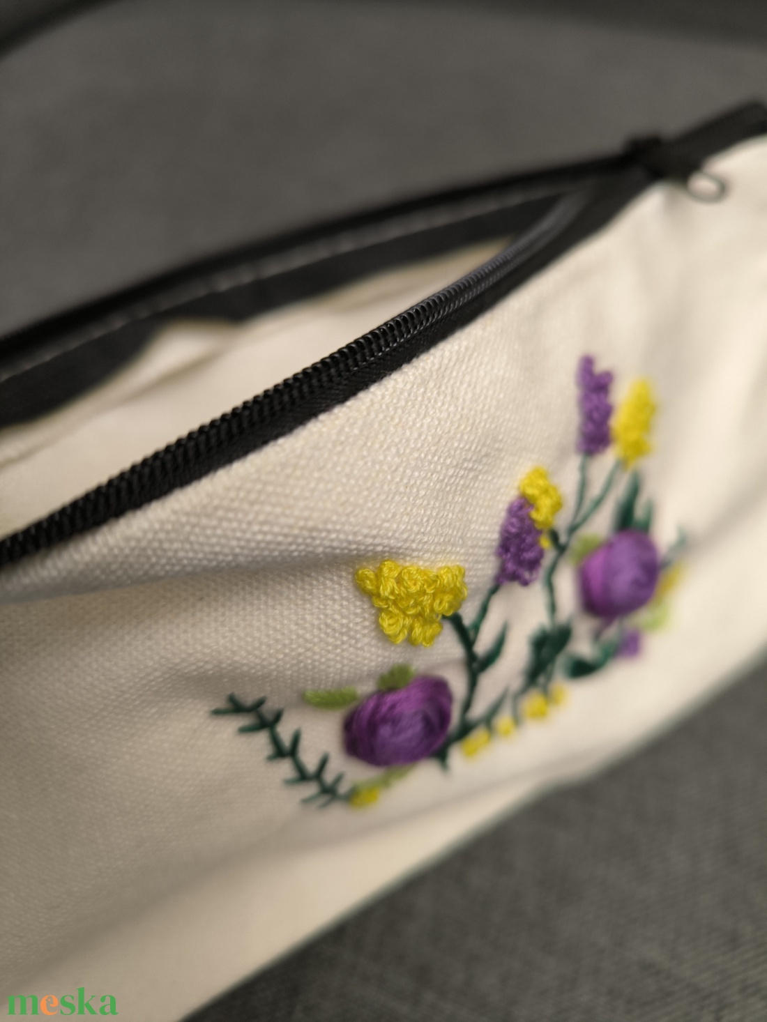 K�zzel hîmzett kozmetikai t�ska - táska & tok - neszesszer - Meska.hu