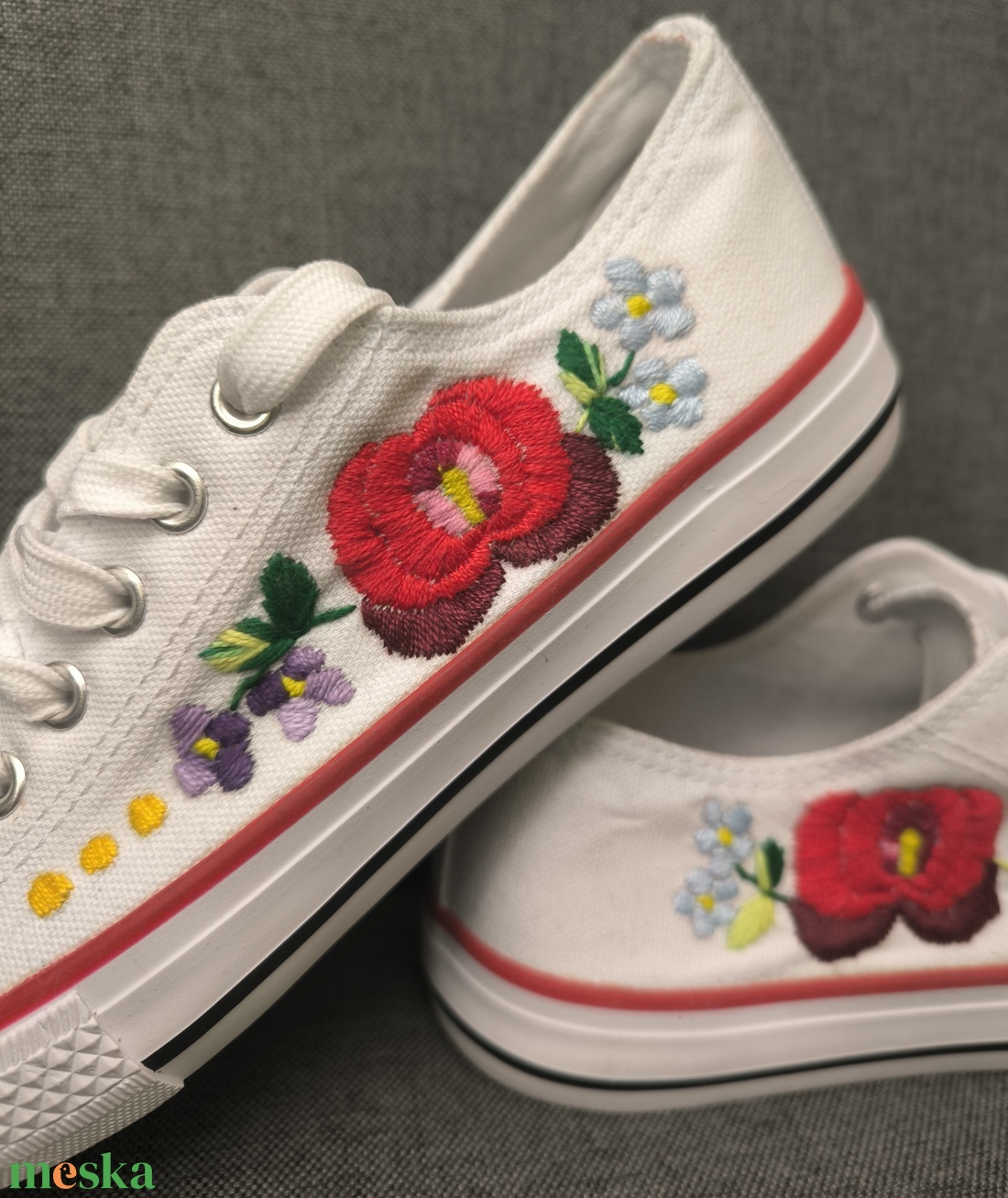 K�zzel hîmzett női tornacipő  - ruha & divat - cipő & papucs - cipő, szandál - Meska.hu