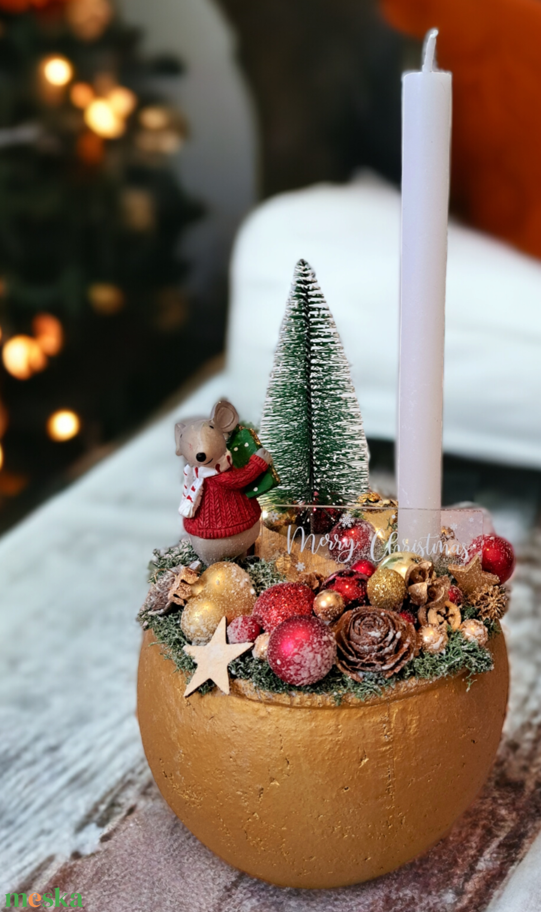 Arany színű agyag kaspóba készített karácsonyi asztaldísz - karácsony - adventi díszek - adventi asztaldísz - Meska.hu Arany színű agyag kaspóba készített karácsonyi asztaldísz - karácsony - adventi díszek - adventi asztaldísz - Meska.hu