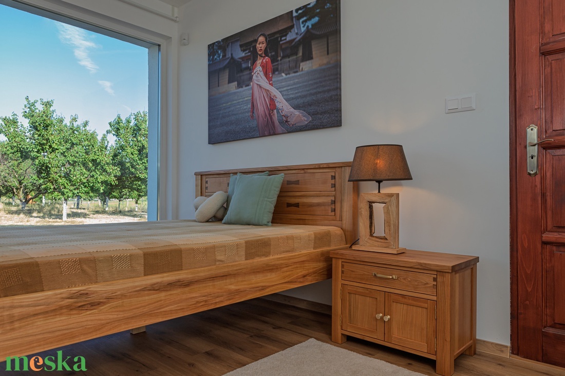 Cseresznyefa franciaágy - otthon & életmód - bútor - ágy - kétszemélyes ágy - Meska.hu