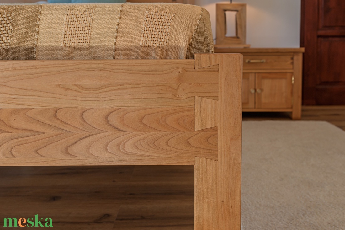 Cseresznyefa franciaágy - otthon & életmód - bútor - ágy - kétszemélyes ágy - Meska.hu