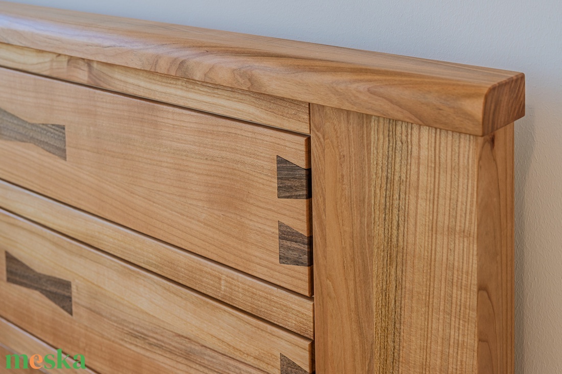 Cseresznyefa franciaágy - otthon & életmód - bútor - ágy - kétszemélyes ágy - Meska.hu