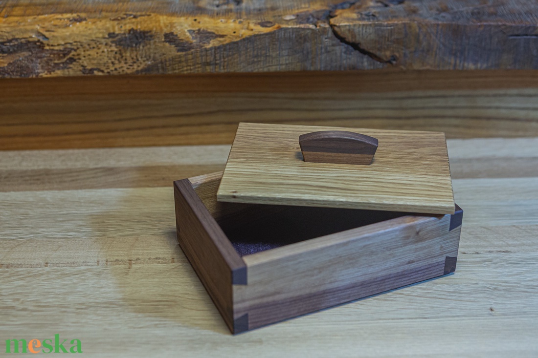 Fekete dió ékszerdoboz - ékszer - ékszertartó - ékszerdoboz - Meska.hu