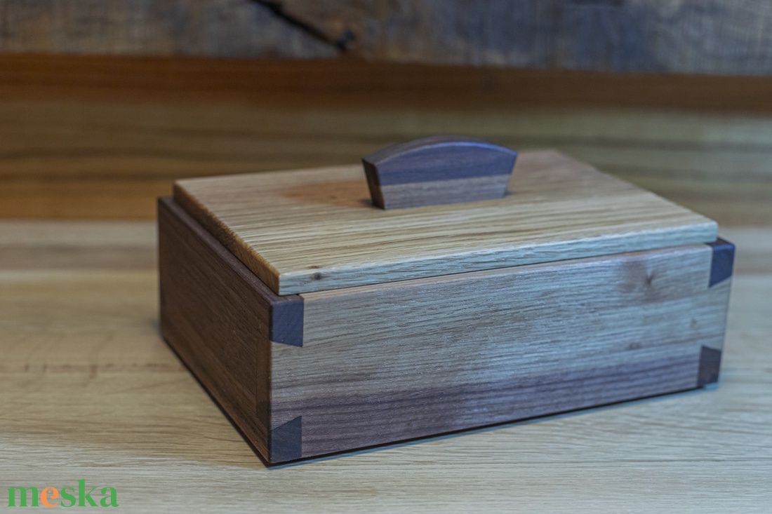 Fekete dió ékszerdoboz - ékszer - ékszertartó - ékszerdoboz - Meska.hu