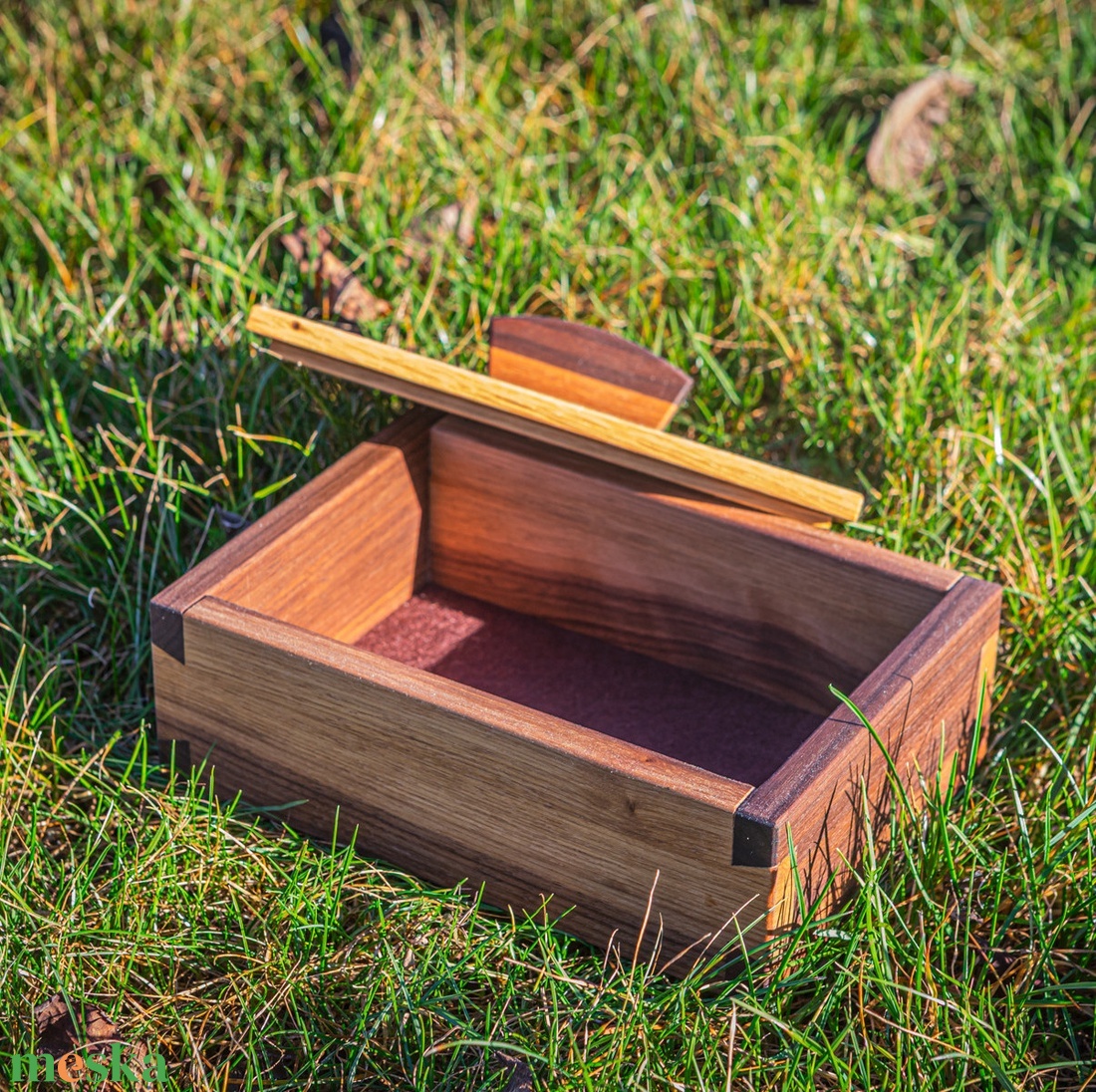 Fekete dió ékszerdoboz - ékszer - ékszertartó - ékszerdoboz - Meska.hu