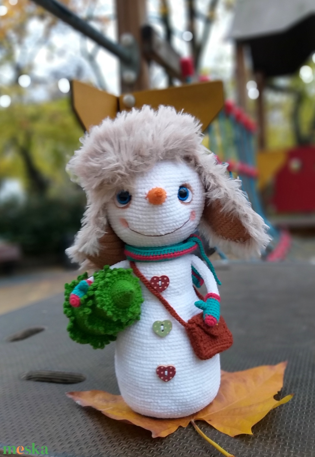 Postás hóember - játék & sport - plüssállat & játékfigura - más figura - Meska.hu