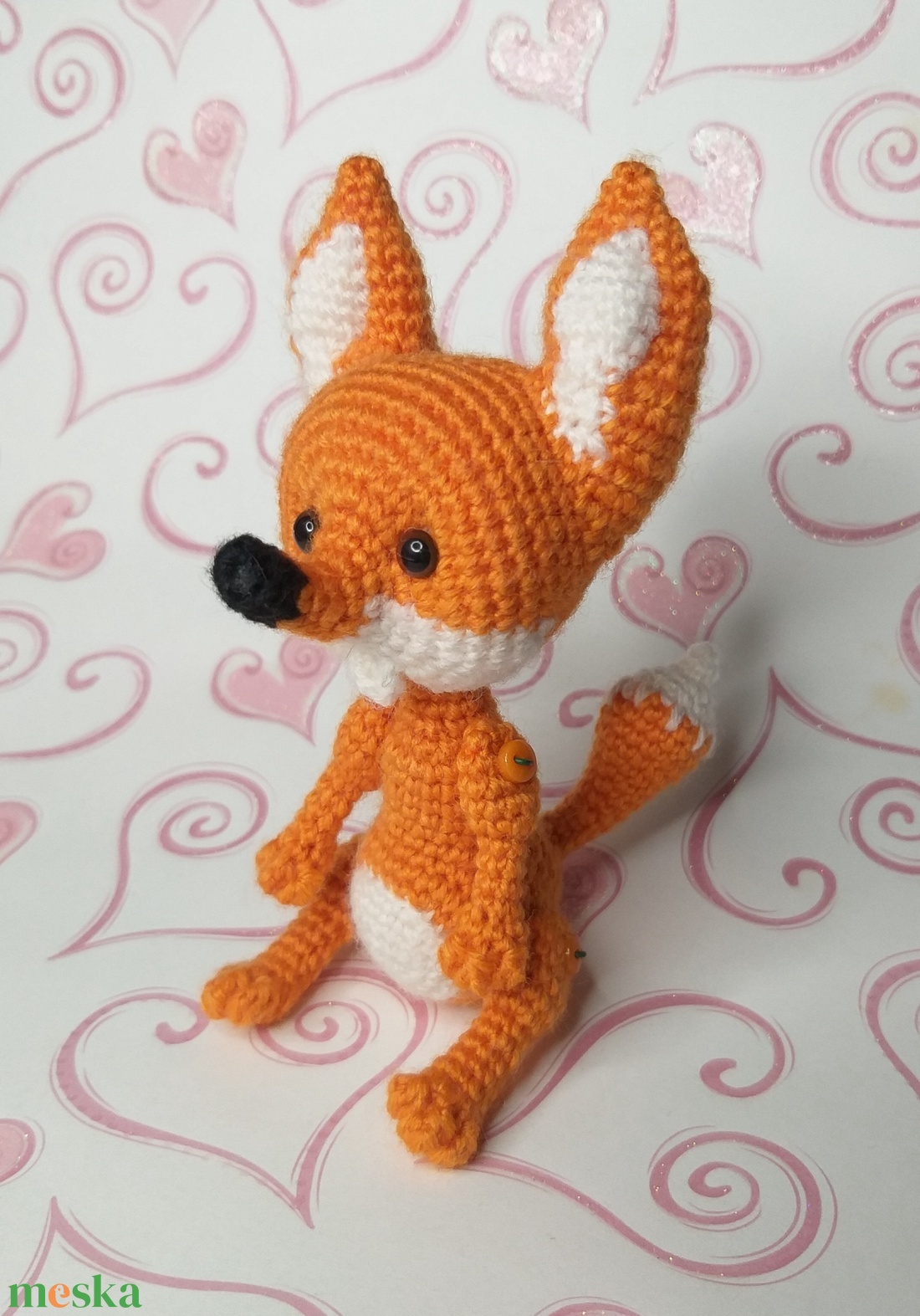 Nagyon kicsi róka. - játék & sport - plüssállat & játékfigura - róka - Meska.hu