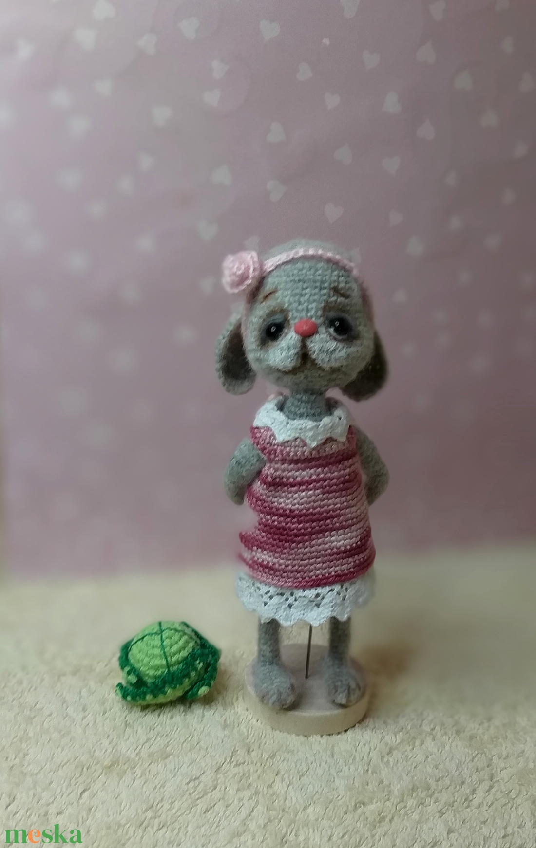 Nyúszi lany  káposztával. - játék & sport - plüssállat & játékfigura - nyuszi - Meska.hu