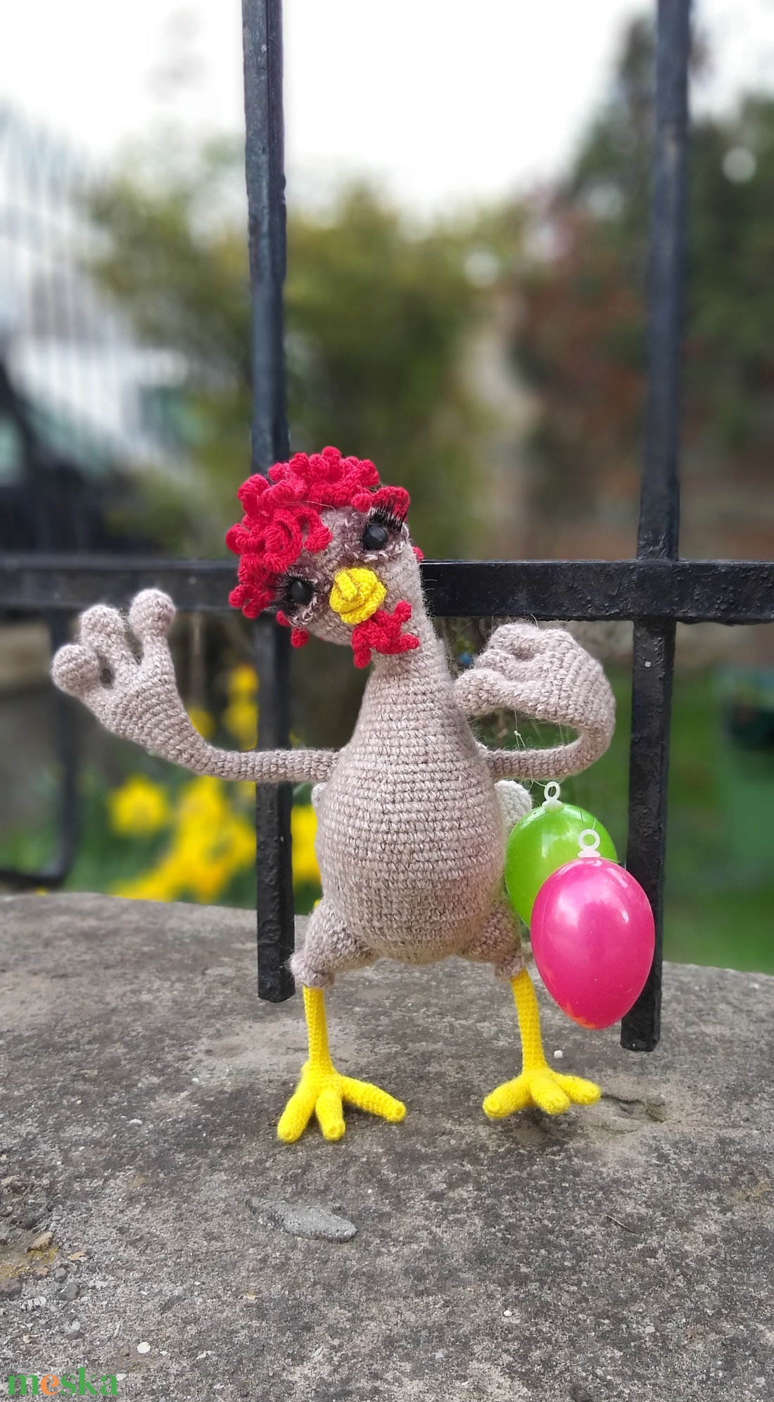 Vidám tyúk. - játék & sport - plüssállat & játékfigura - más figura - Meska.hu