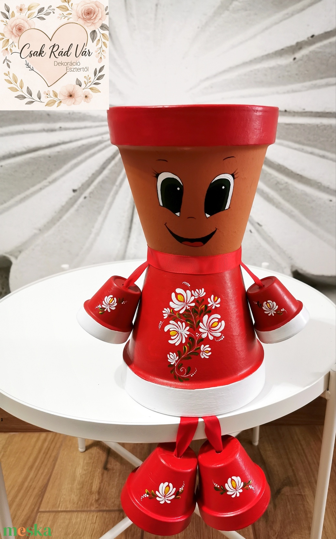 Cserépbaba  - otthon & életmód - dekoráció - virágdísz és tartó - cserép & kaspó - Meska.hu