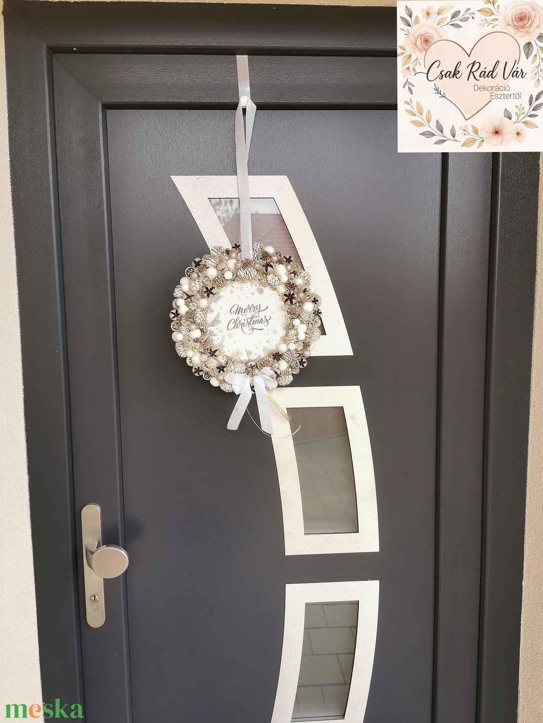 Ajtódísz  - karácsony - karácsonyi lakásdekoráció - karácsonyi ajtódíszek - Meska.hu