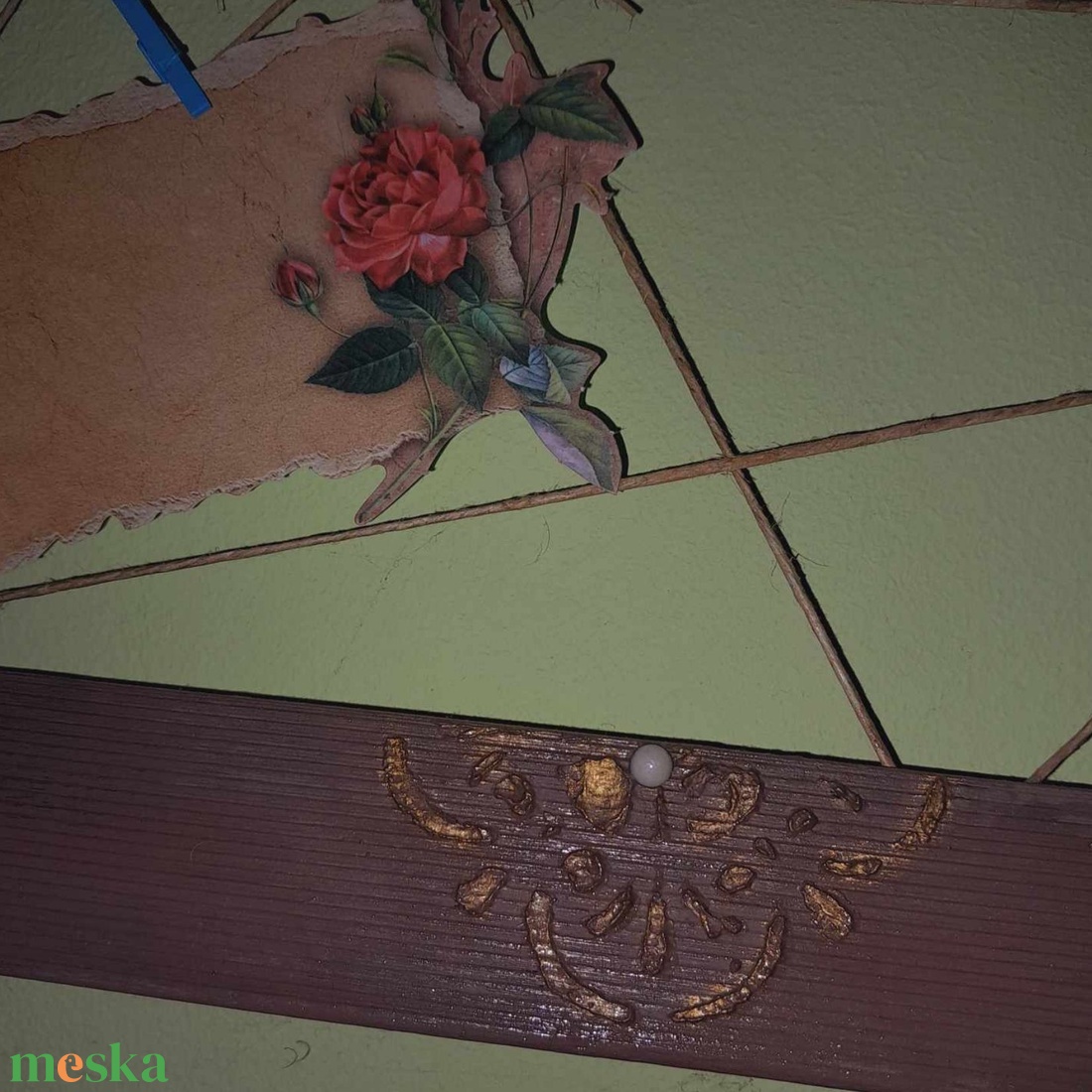 Többfunkciós, mandalás tábla (családi képkeret, álomtábla, vision board) ajándék digitális mantragyűjteménnyel - otthon & életmód - dekoráció - kép & falikép - képkeret - Meska.hu