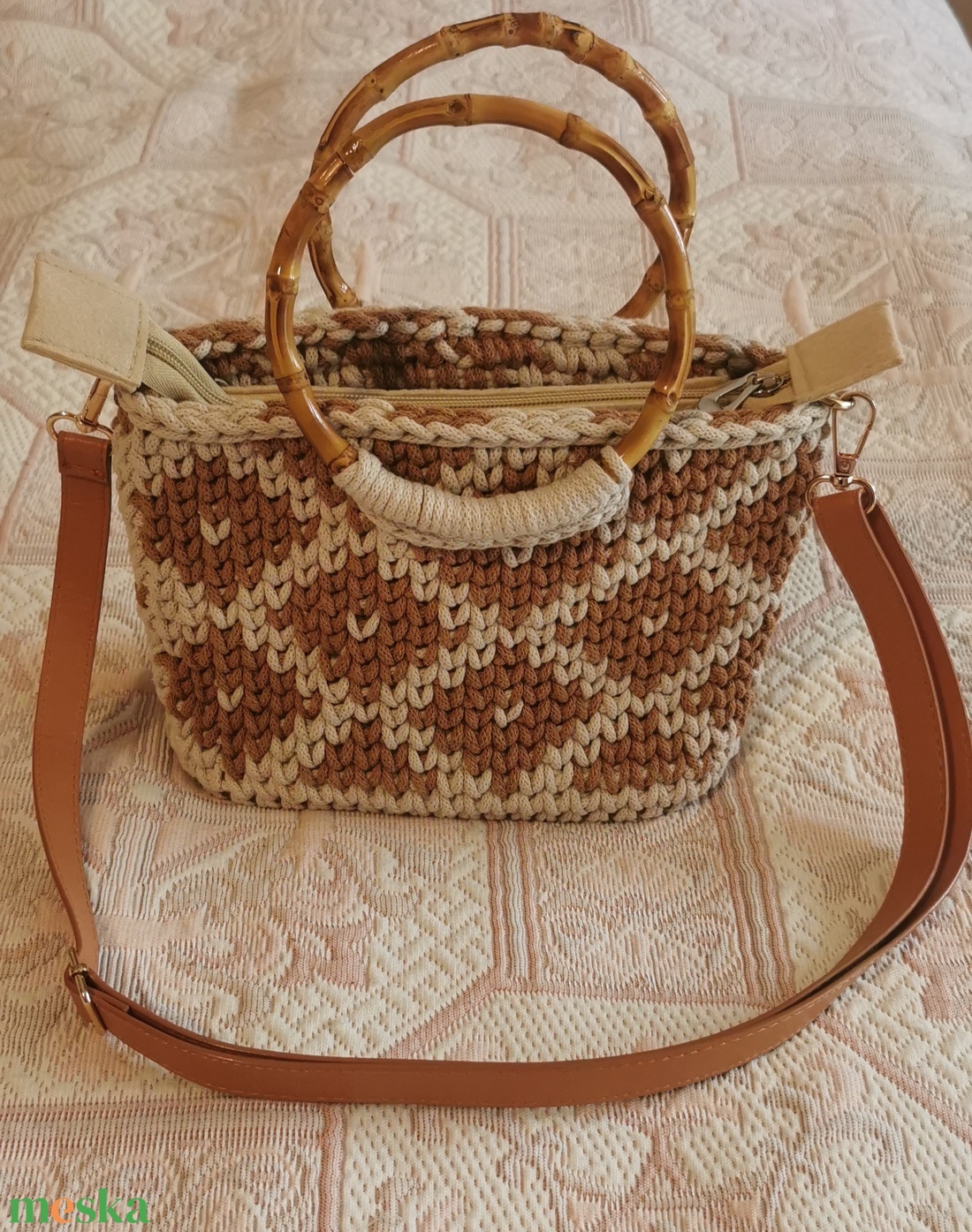 Horgolt kézi és válltáska - táska & tok - kézitáska & válltáska - válltáska - Meska.hu