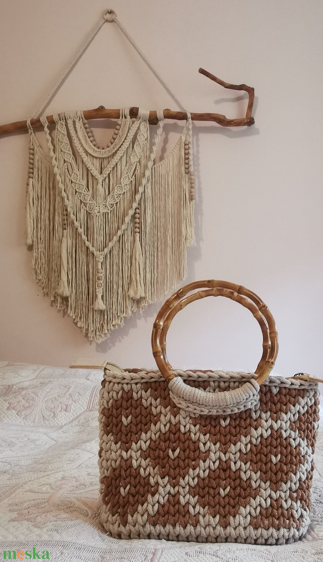 Horgolt kézi és válltáska - táska & tok - kézitáska & válltáska - válltáska - Meska.hu