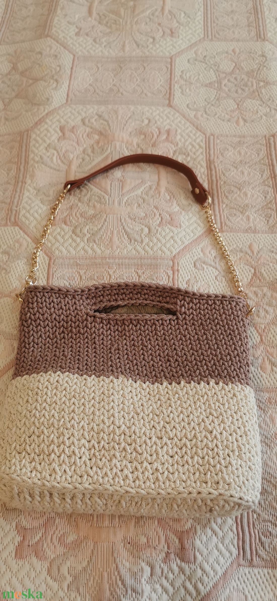 Horgolt válltáska - táska & tok - kézitáska & válltáska - kézitáska - Meska.hu