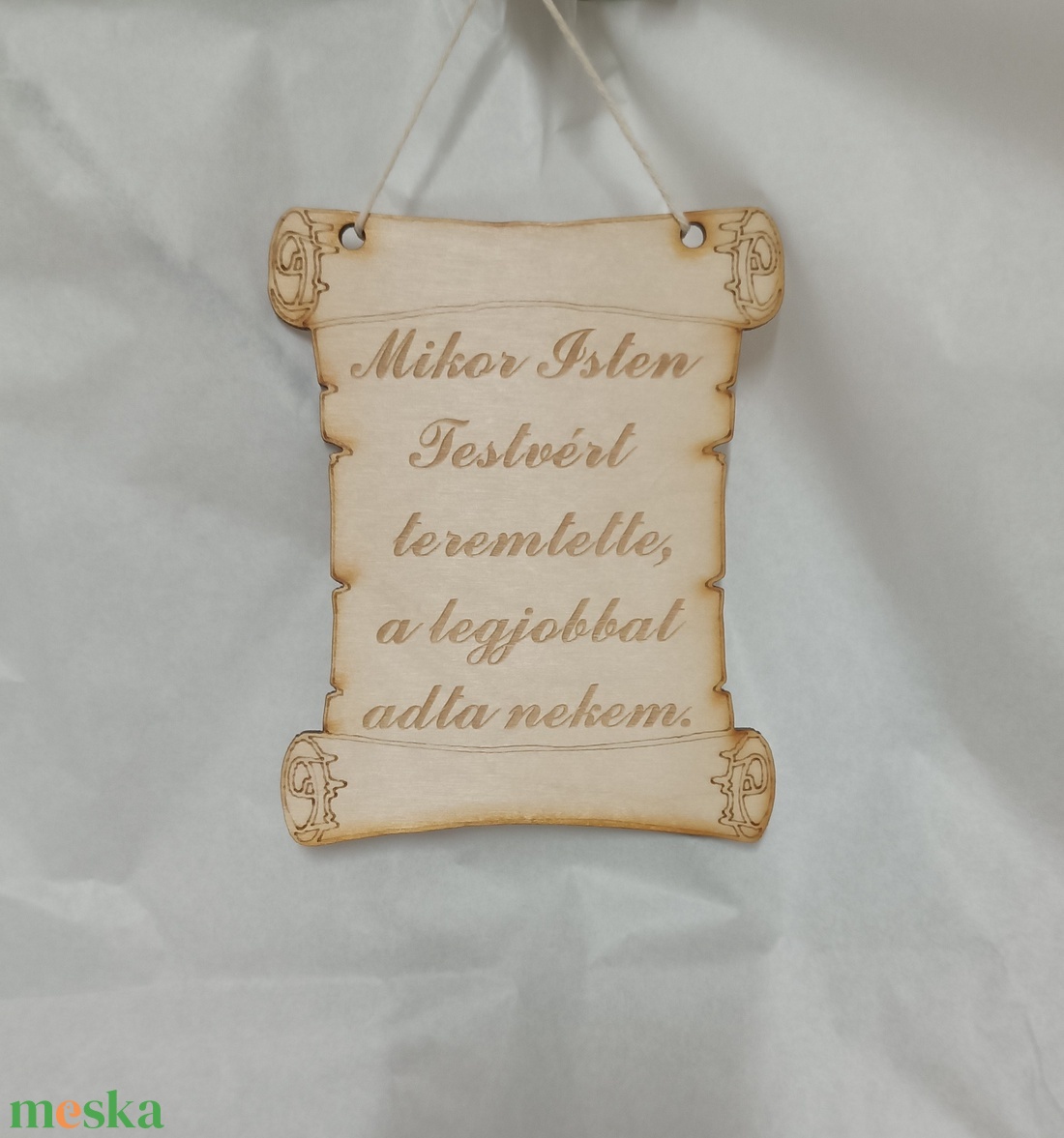 Mikor Isten a testvért teremtette tábla - otthon & életmód - dekoráció - kép & falikép - táblakép - Meska.hu