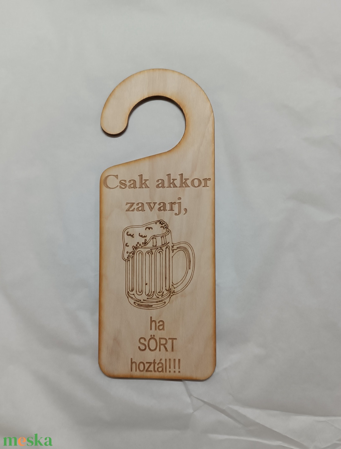 Csak akkor zavarj kilincsakasztó - otthon & életmód - dekoráció - ajtó- és ablak dekoráció - ajtótábla - Meska.hu