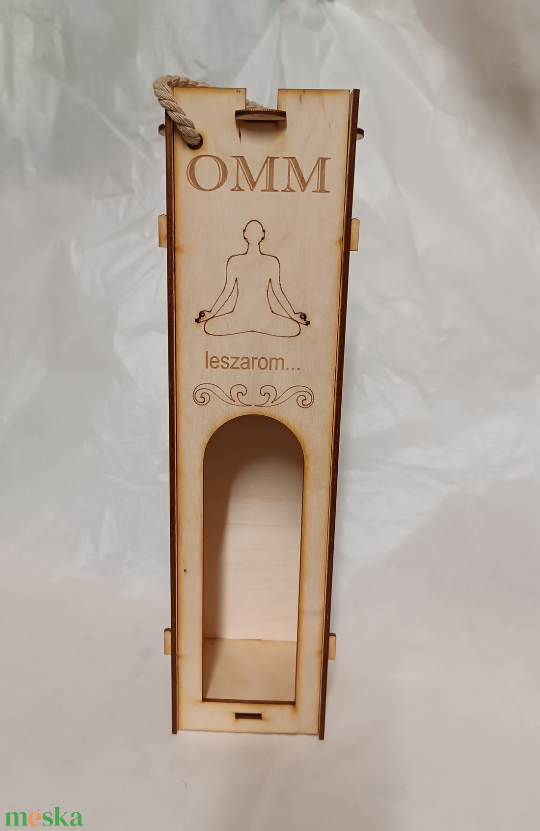 Omm meditációs bortartó - otthon & lakás - konyhafelszerelés, tálalás - tálalás - bortartó - Meska.hu